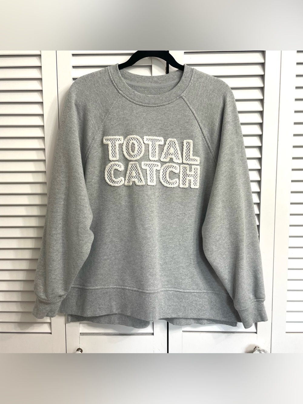 Aerie “Total Catch” Oversized Pullover Gray Comfy Sweatshirt Beach Women’s XS